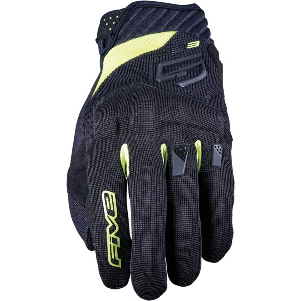 Five RS3 EVO gloves black fluo yellow