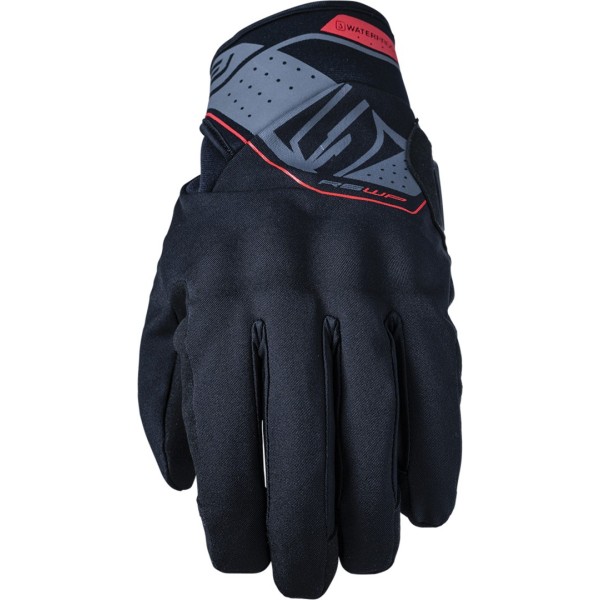 Five RS WP gloves black red