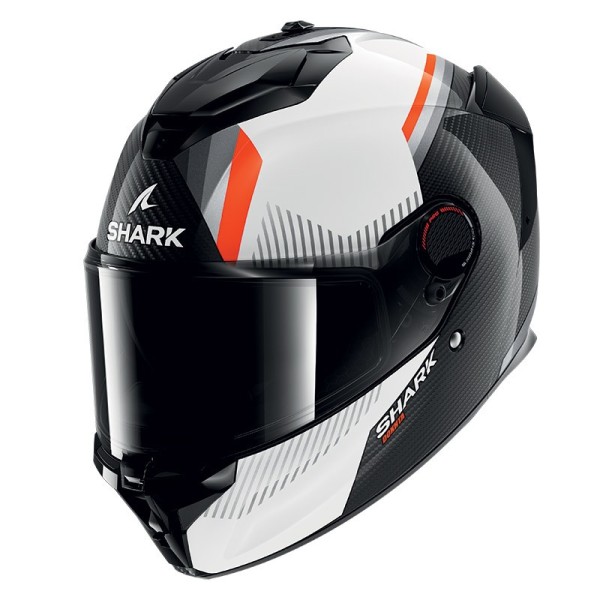 Shark Spartan GT Pro Dokhta Carbon helmet white orange