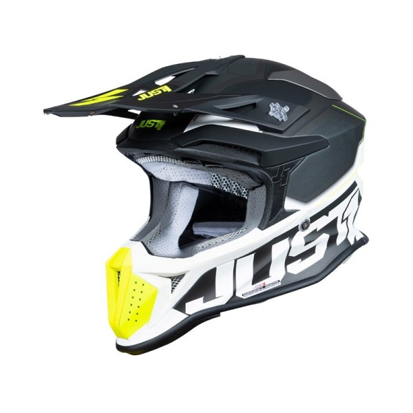 Just1 J18-F Hexa Helm gelb schwarz