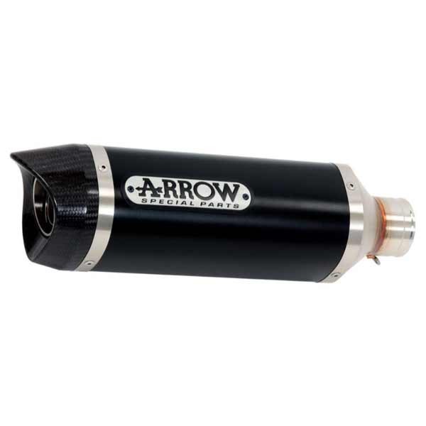 Arrow Thunder Dark Aluminium-Schalldämpfer Carbon-Endkappe Yamaha MT-09 2013–2020