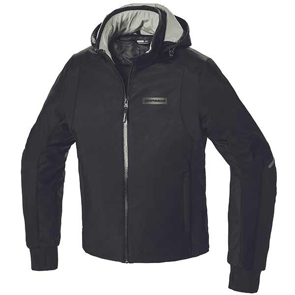 Chaqueta Spidi H2Out Hoodie Armor negro Outlet