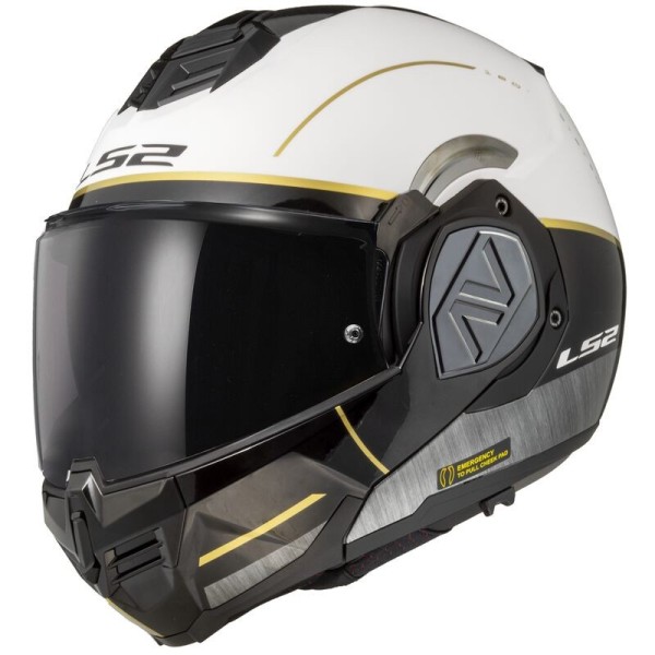 Ls2 FF906 Advant Iron Helm weiß schwarz