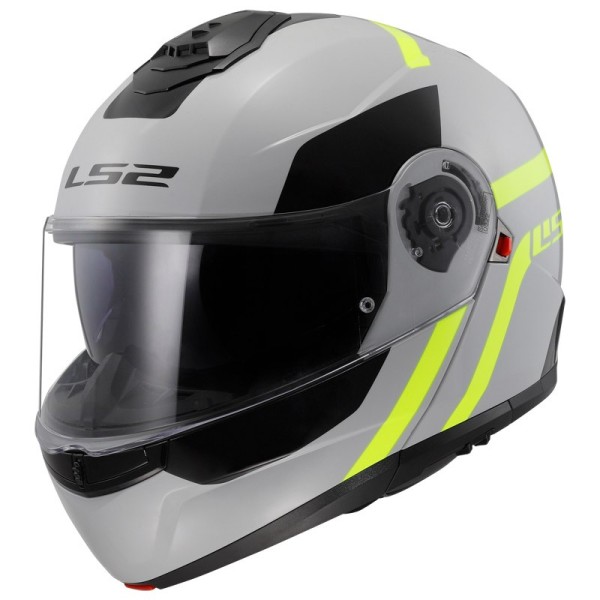 Ls2 FF908 Strobe II Autox Helm grau gelb