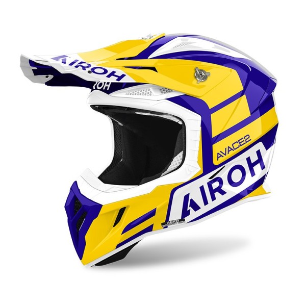 Airoh Aviator Ace 2 Sake Helm glänzend gelb blau
