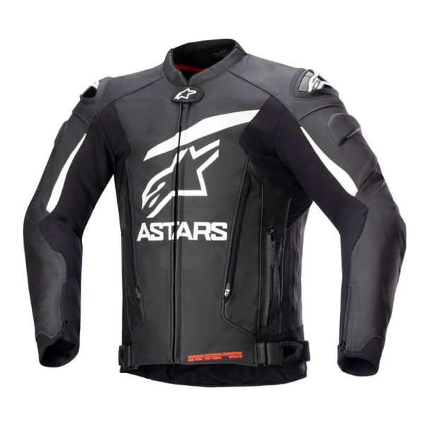 Alpinestars GP Plus V4 leather jacket black white