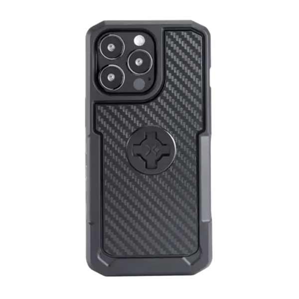 Coque de téléphone avec support en carbone Cube X-Guard pour iPhone 14 Pro Max