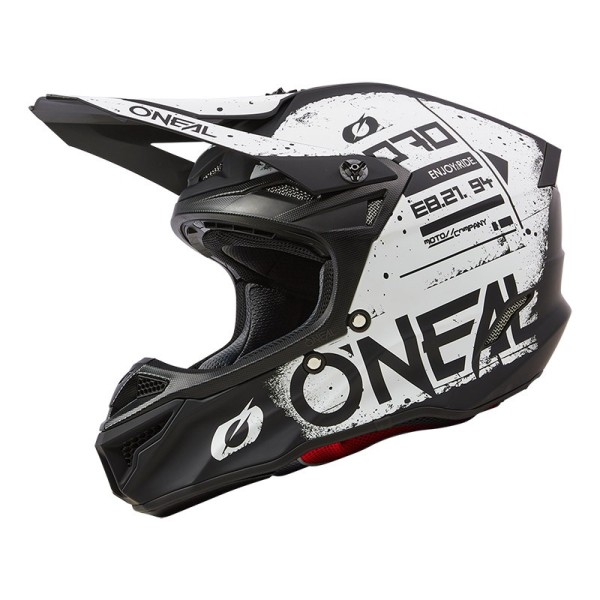 Oneal 5SRS Scarz Helm schwarz weiß