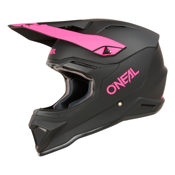 Oneal 1SRS Solid Helm schwarz rosa 22.06