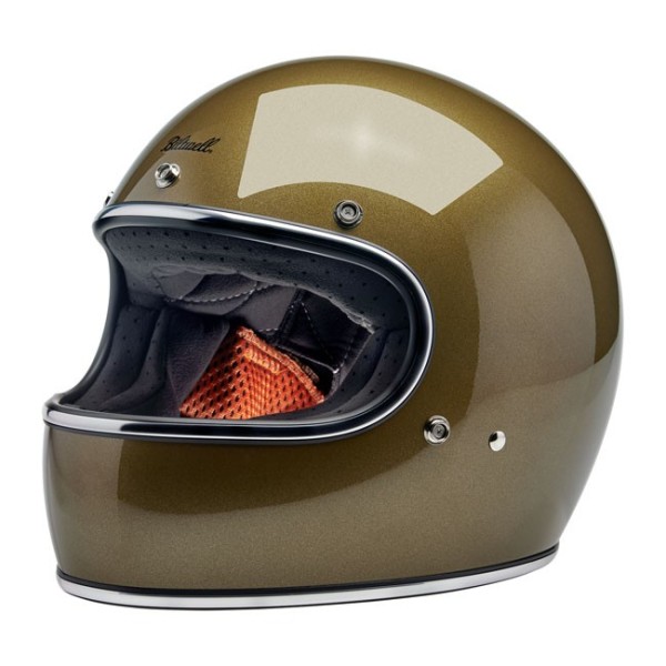 Biltwell Gringo 22.06 gold metallic helmet