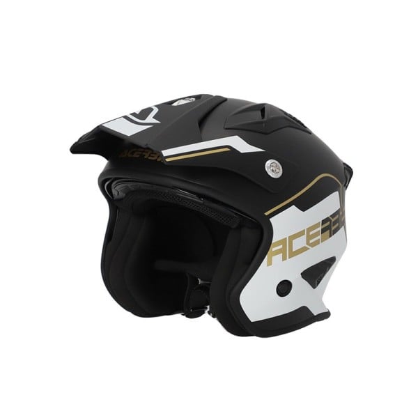 Acerbis Aria 22-06 helmet white black gold