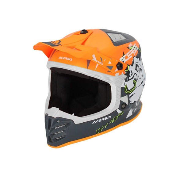 Acerbis Profile Junior helmet orange gray