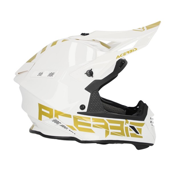 Acerbis X-Track 22-06 Helm aus glänzendem Weißgold