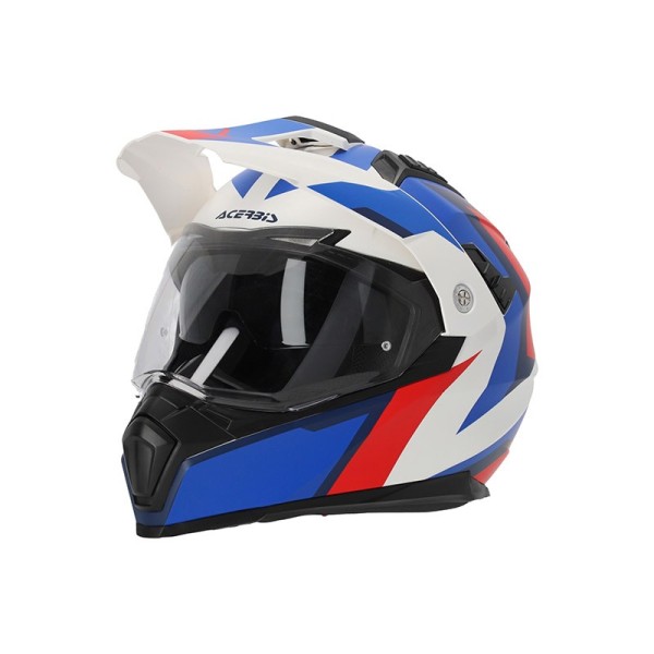 Acerbis Flip FS-606 22-06 helmet white blue red matt