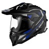 Ls2 Explorer Carbon Adventure Helm blau