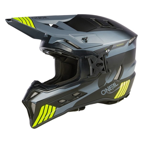 Oneal EX-SRS Hitch Helm schwarz grau gelb