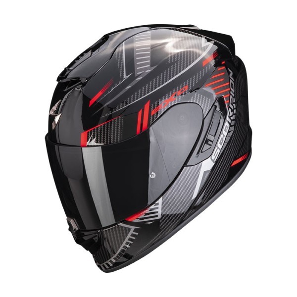 Scorpion Exo 1400 Evo Air Shell Helm Schwarz Rot