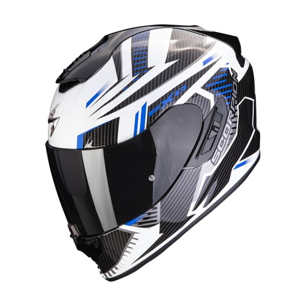 Scorpion Exo 1400 Evo Air Shell Helm weiß blau