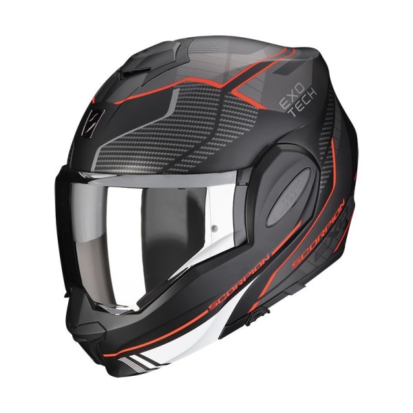 Scorpion Exo Tech Evo Animo helmet matt black red
