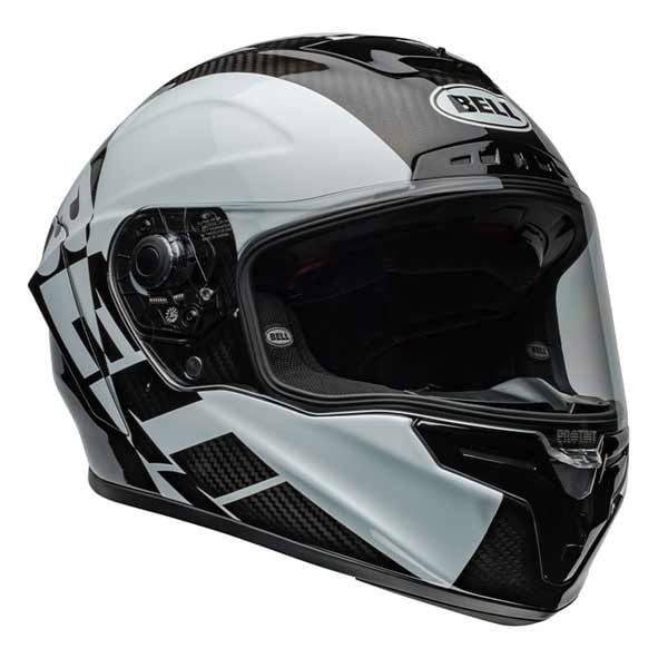 Bell Race Star Flex DLX Offset black white helmet