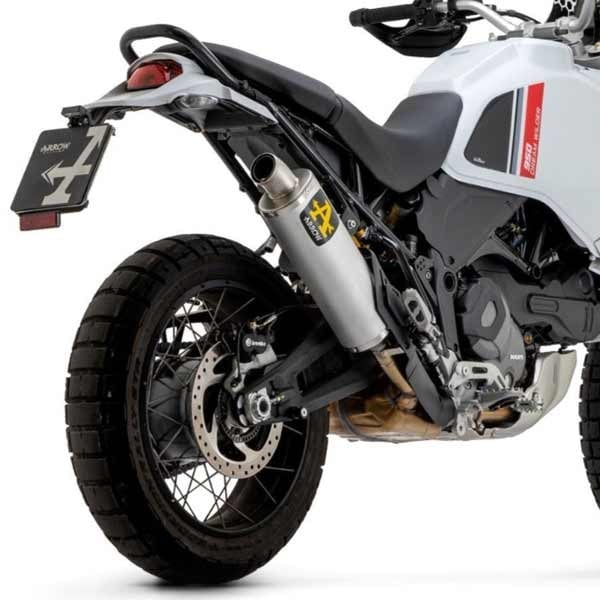 Indy Race EVO titanium Arrow silencer Ducati Desert X 950 2022-2024