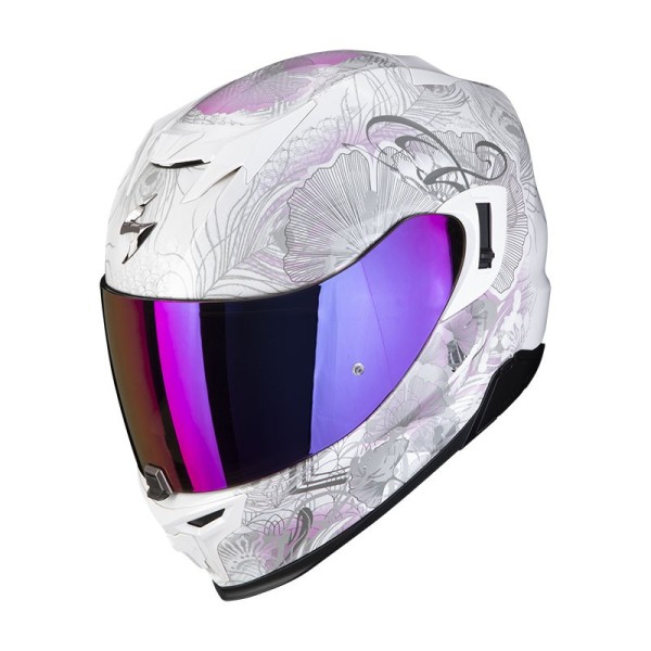Scorpion Exo 520 Evo Air Melrose helmet white pink
