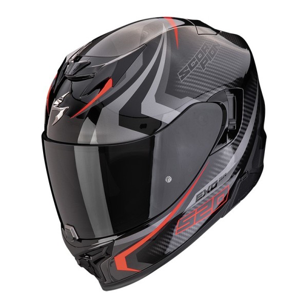 Scorpion Exo 520 Evo Air Terra Helm schwarz rot