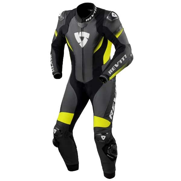 Revit Control black yellow motorcycle suit