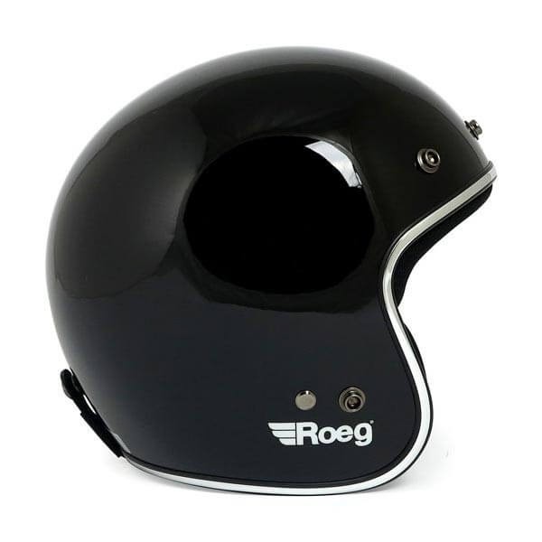 Motorcycle jet helmet ROEG Moto JETT gloss black