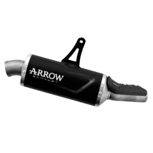 Arrow Indy Race EVO Schalldämpfer aus dunklem Aluminium Honda XL 750 TRANSALP 2023-