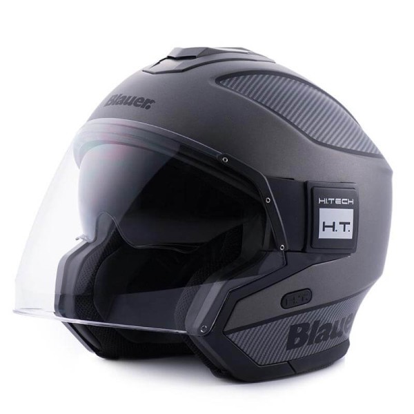 Motorrad helm Blauer Solo black carbon