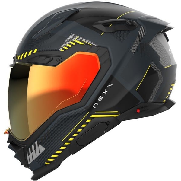 Nexx X.WST3 Fluence helmet gray yellow matt