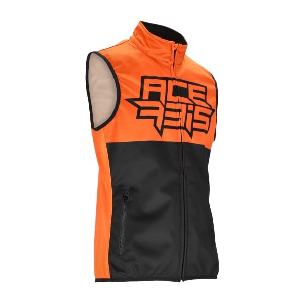 Acerbis Softshell Linear vest black orange