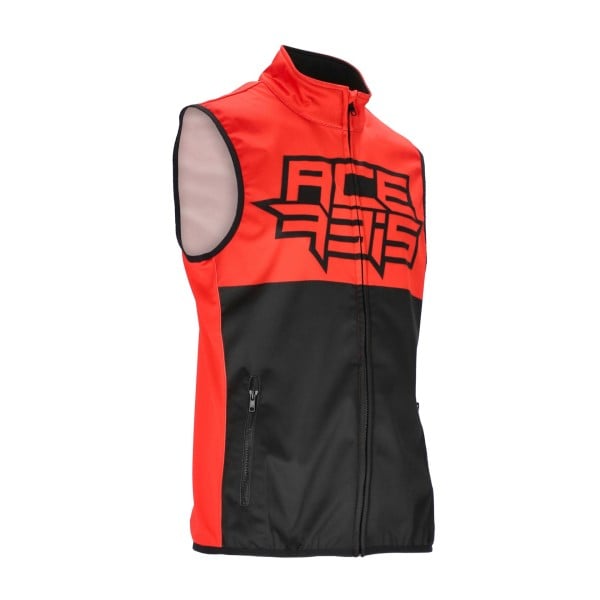 Acerbis Softshell Linear vest black red