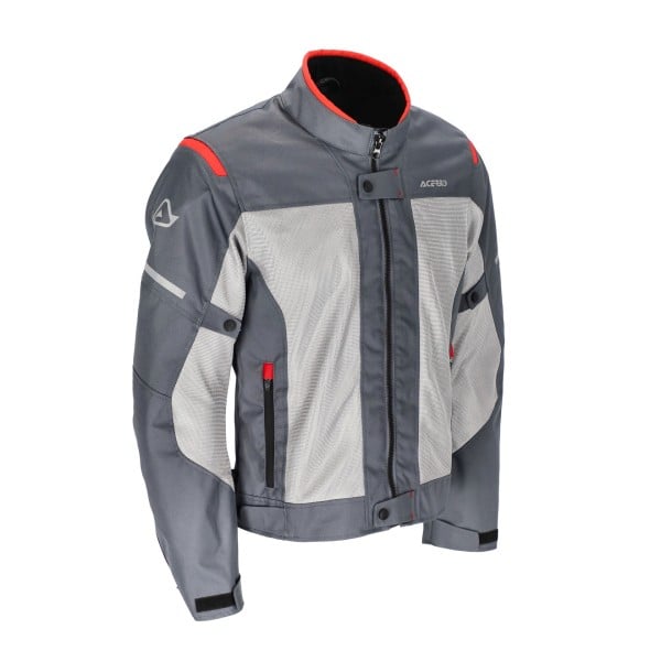 Acerbis CE Ramsey Vented jacket gray red