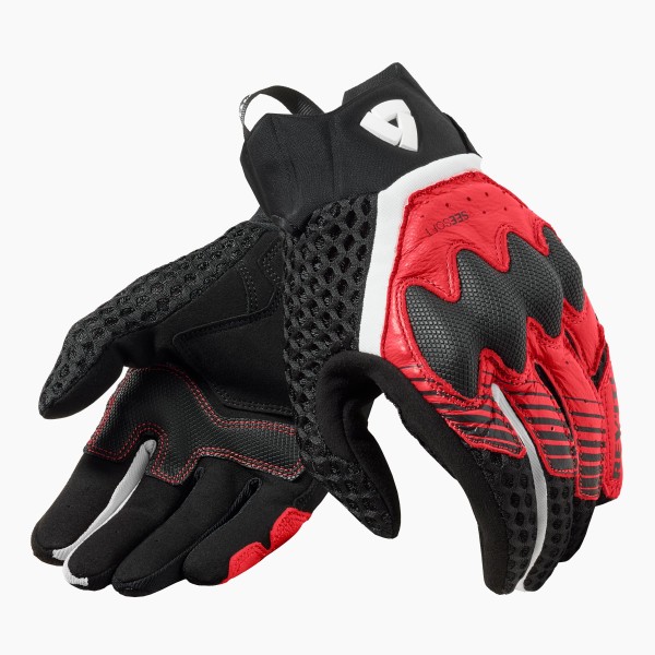Revit Veloz gloves black red