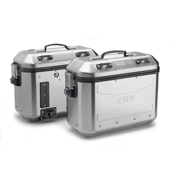 Pair Givi DLMK36APACK2 Trekker Dolomiti Monokey aluminum suitcases