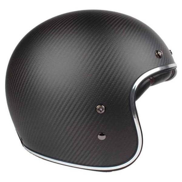 Motorcycle Helmet Vintage BELL HELMETS Custom 500 Carbon Matt Black