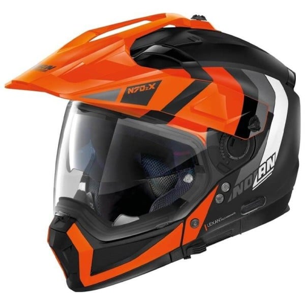 Nolan modular helmet N70-2 X Decurio black orange