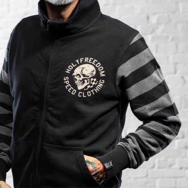 Motorrad hoodie Holy Freedom Skull