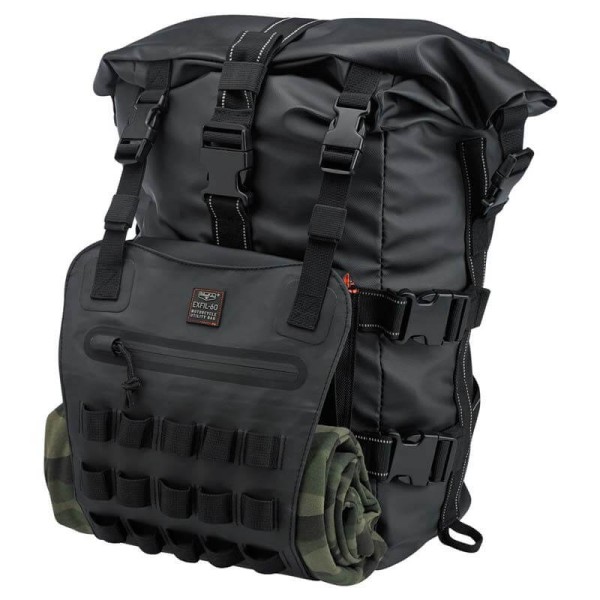Biltwell Exfil-60 bag black motorcycle backpack