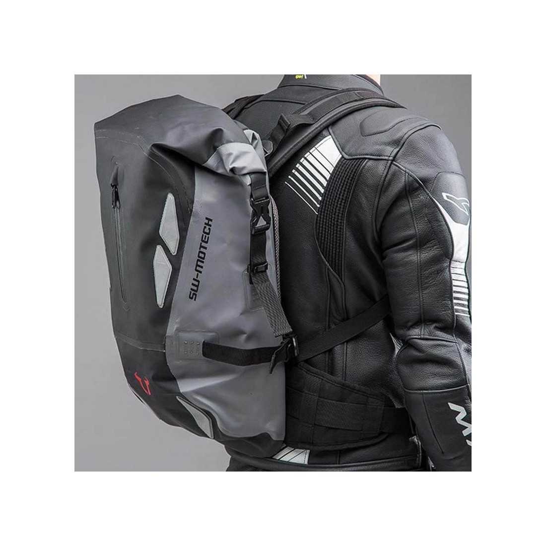 Grey 20 Litres SW-Motech Triton Motorbike Motorcycle Backpack Black
