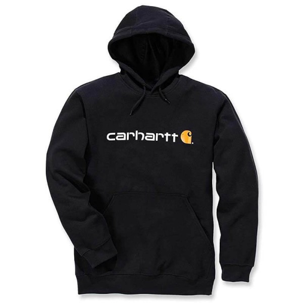 Carhartt Signature Logo Hoodie schwarz