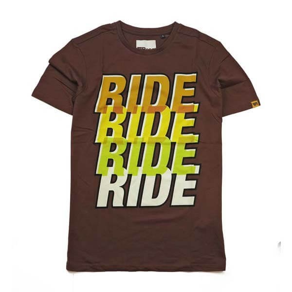 T-shirt Roeg Moto Ride Four marron