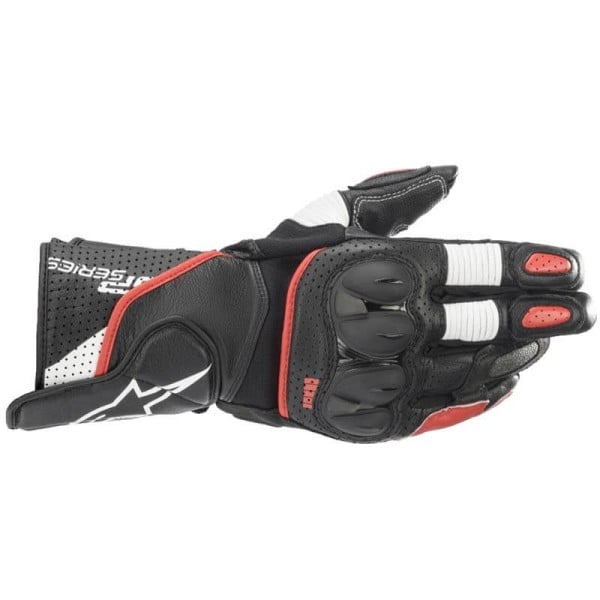 Alpinestars SP-2 V3 black red motorcycle gloves