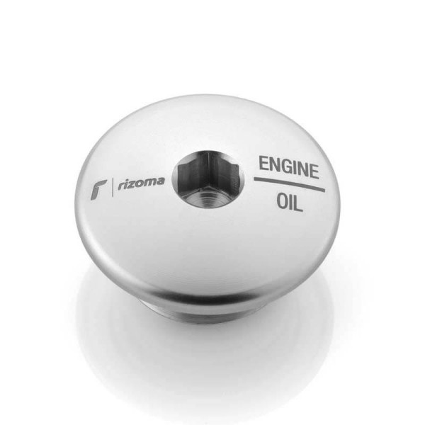 Rizoma engine oil filler cap silver for Triumph