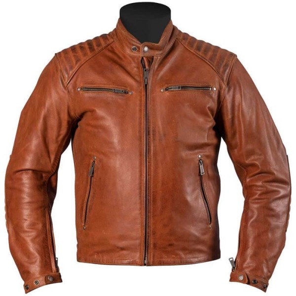 Helstons Rocket tan motorcycle leater jacket