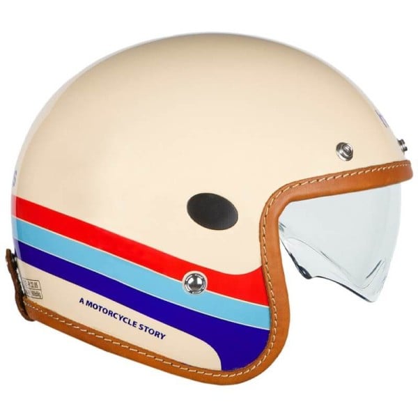 Helstons Mora Carbon Vintage Helm beige Jet