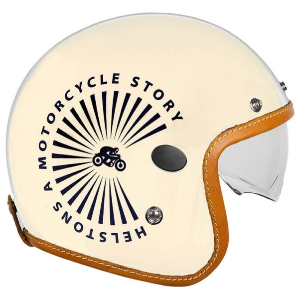 Helstons Sun Carbon vintage helmet beige jet