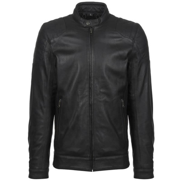 John Doe Roadster black motorcycle leater jacket